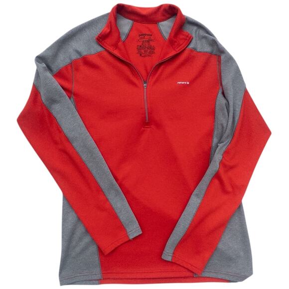 Patagonia Capilene 3 Midweight Jacket Red Gray Half Zip Mens Medium - Picture 1 of 3